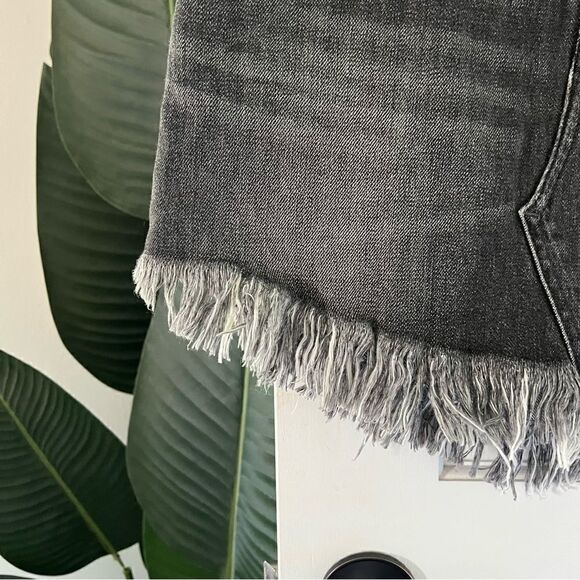 Free People Bailey Fringe Denim Mini Skirt - Picture 3 of 7